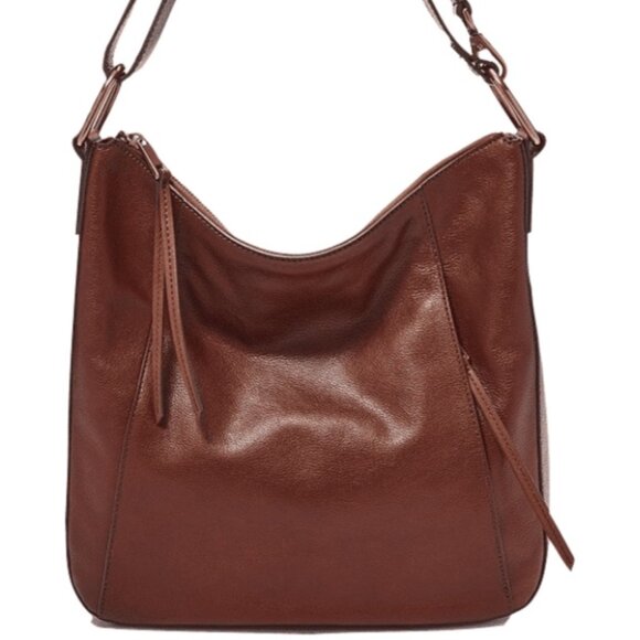 Fossil Talia Hobo Leather Brown Bag - Picture 1 of 13